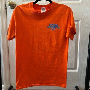 Flying Monkey Saloon Orange Tee Shirt Size S 100% Cotton